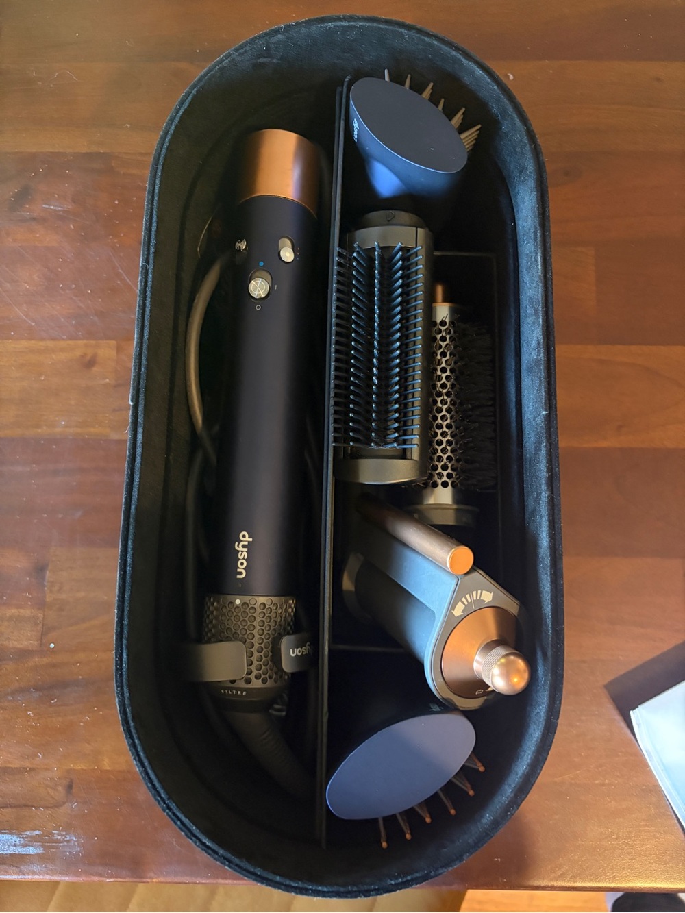 Dyson Airwrap Prussian Blue and Copper